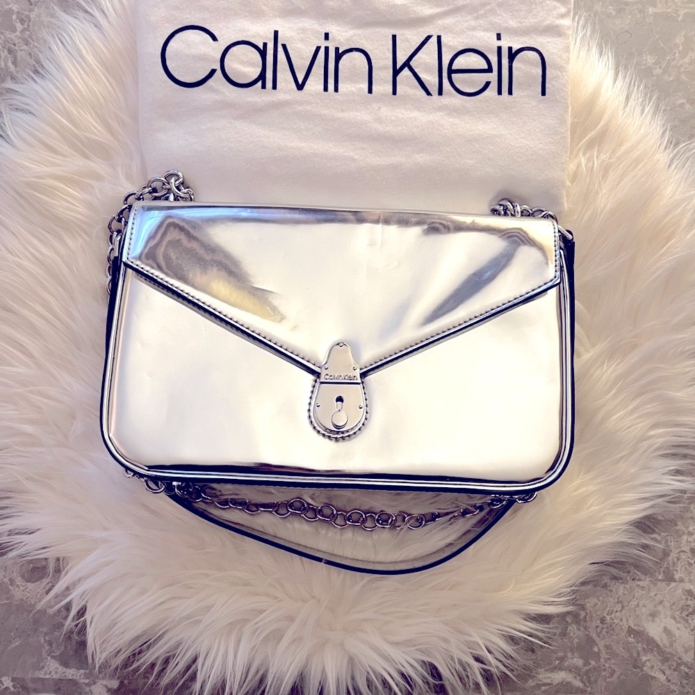 Calvin Klein Silver crossbody / shoulder Bag